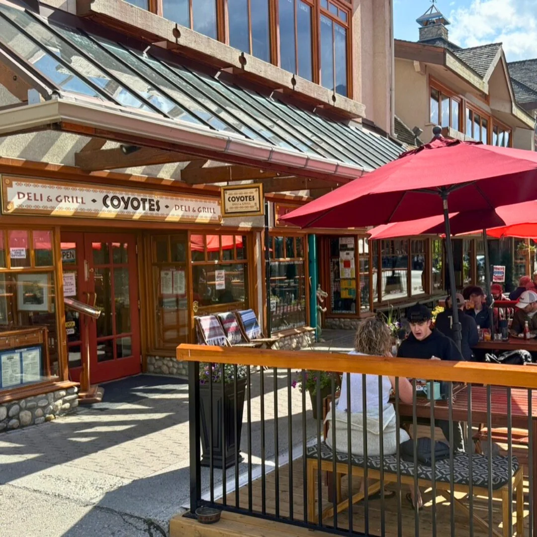 Coyotes Southwestern Grill - Banff's Best Breakfast patio Coyotes Southwestern Grill - Banff's Best Breakfast patio