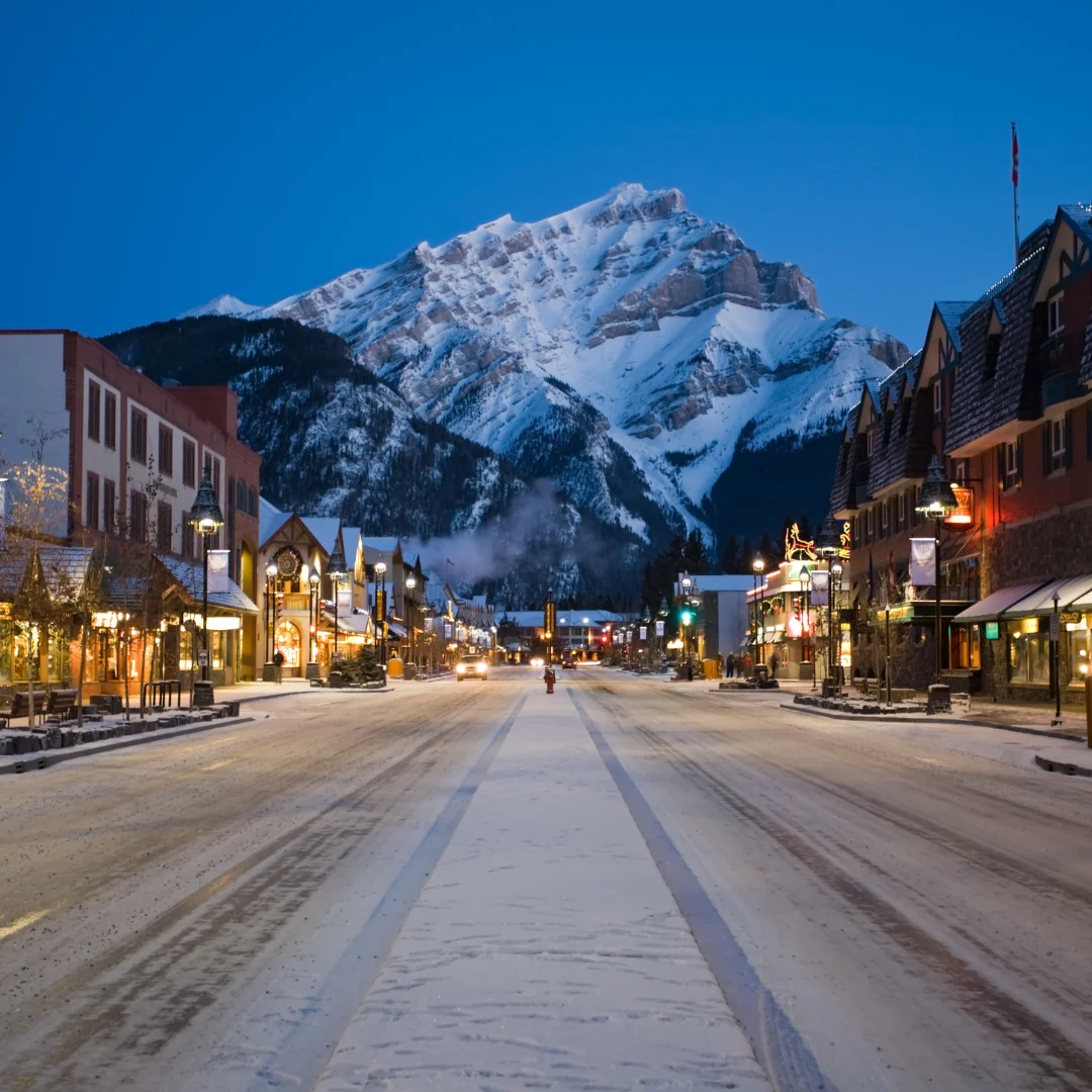 About Banff, Alberta in Winter About Banff Town, Alberta -